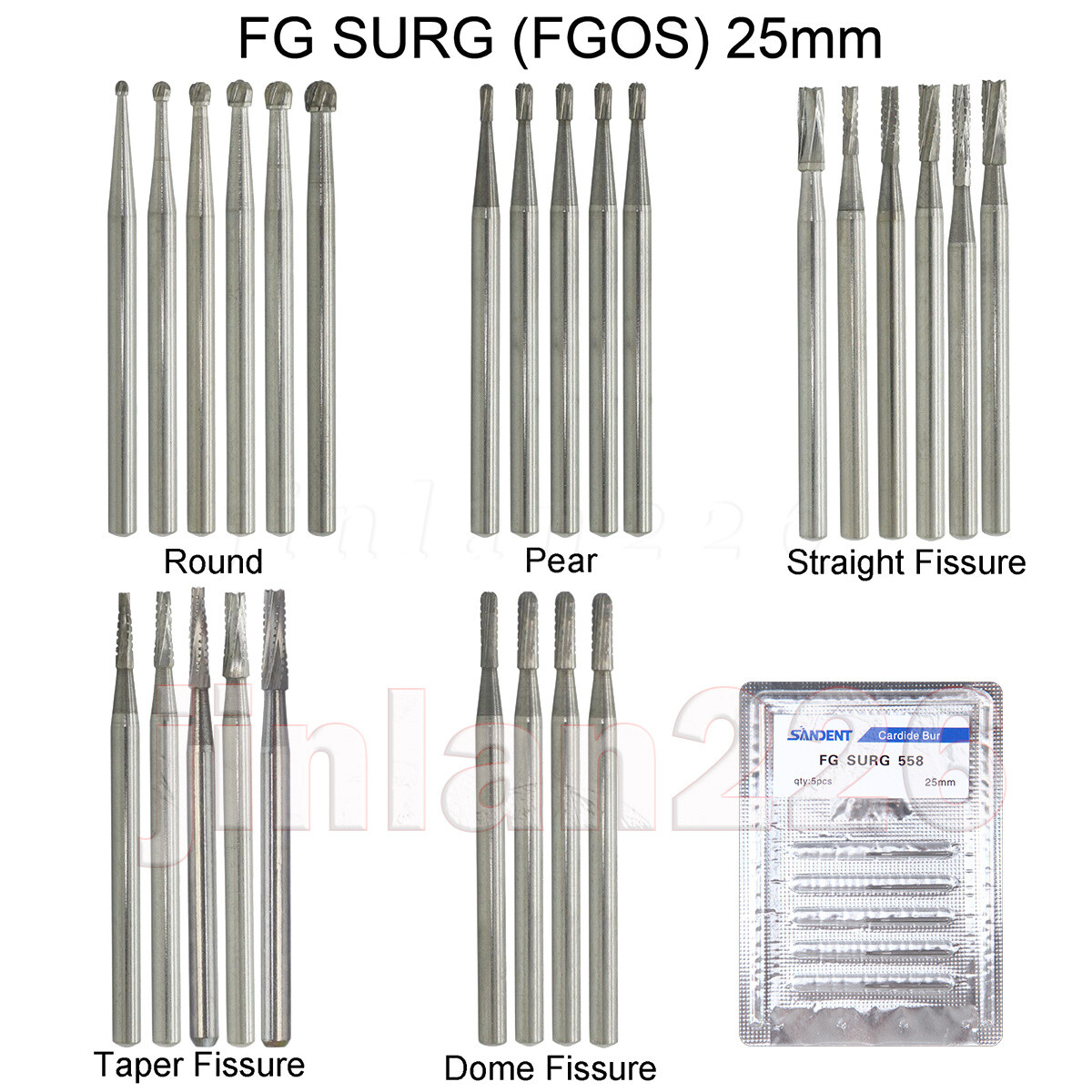 Carbide Bur Friction Grip 100pk Dental, Made In China FG Bur all sizes 557, 330