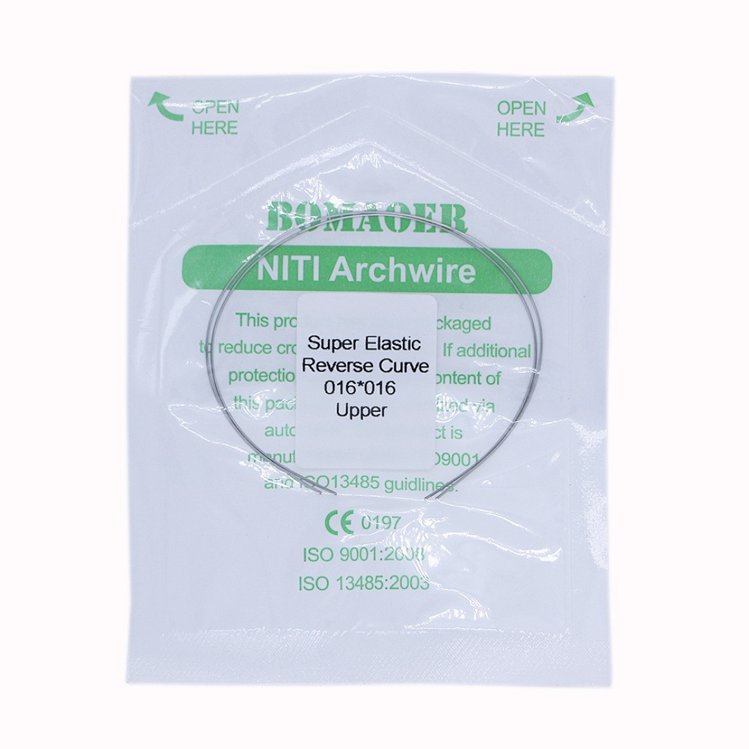100×Dental Orthodontic Niti Rectangular Arch Wires Reverse Curve 16×16 Upper