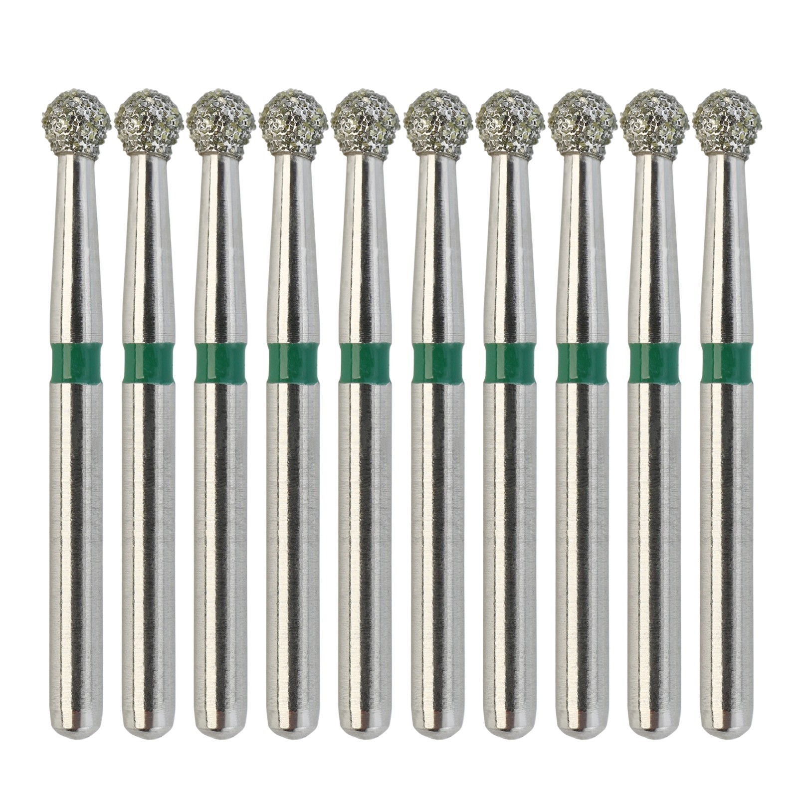 Dental Diamond Round Burs 801/021C Round Ball Coarse High Speed Friction Grip FG