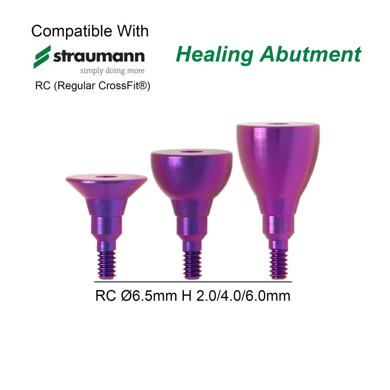 US Conical Connection Healing Cap Abutment NC RC Fit Straumann ITI BL BLT Dental