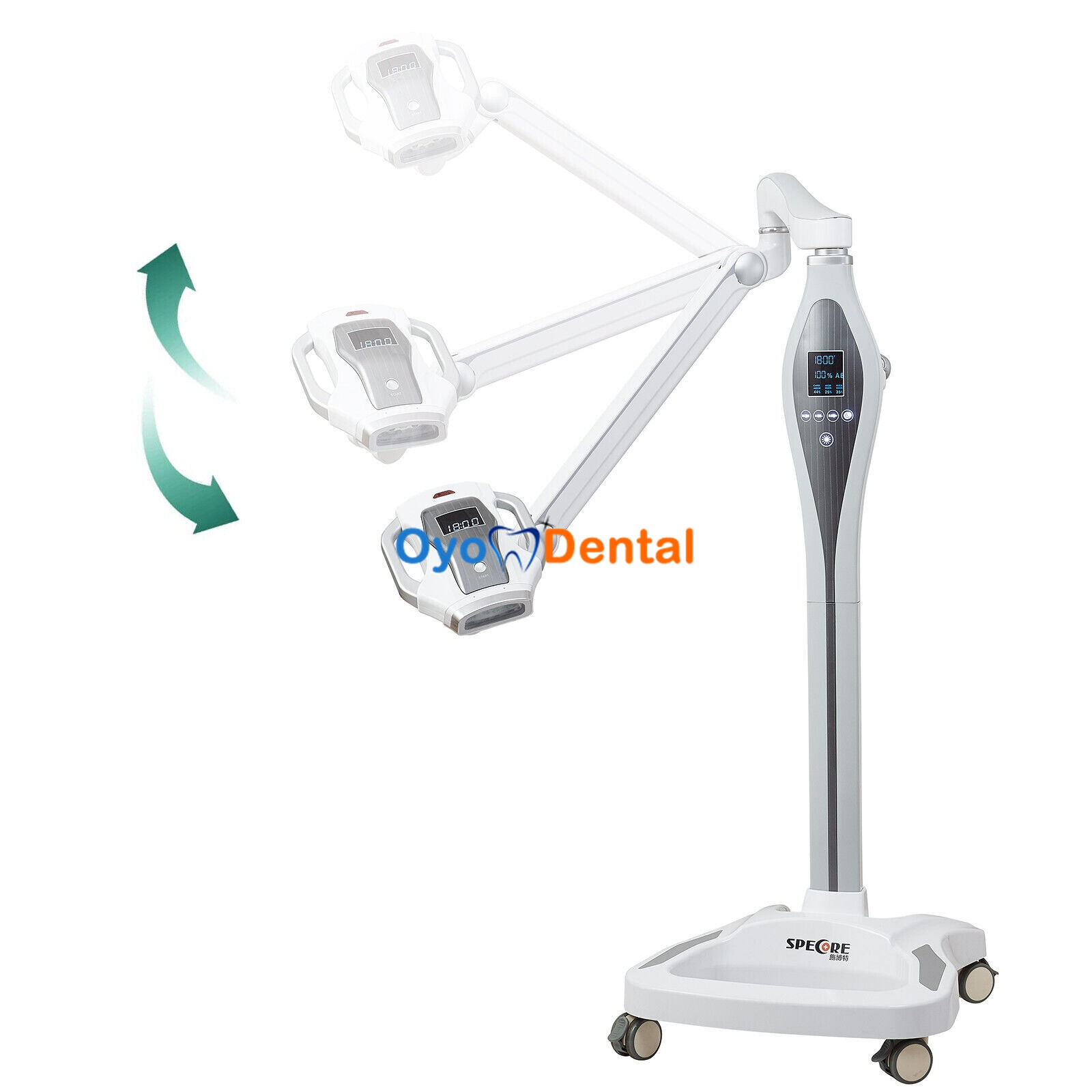 60W Mobile Professional Dental Teeth Oral Whitening Lamp with 12 LEDs Bleaching