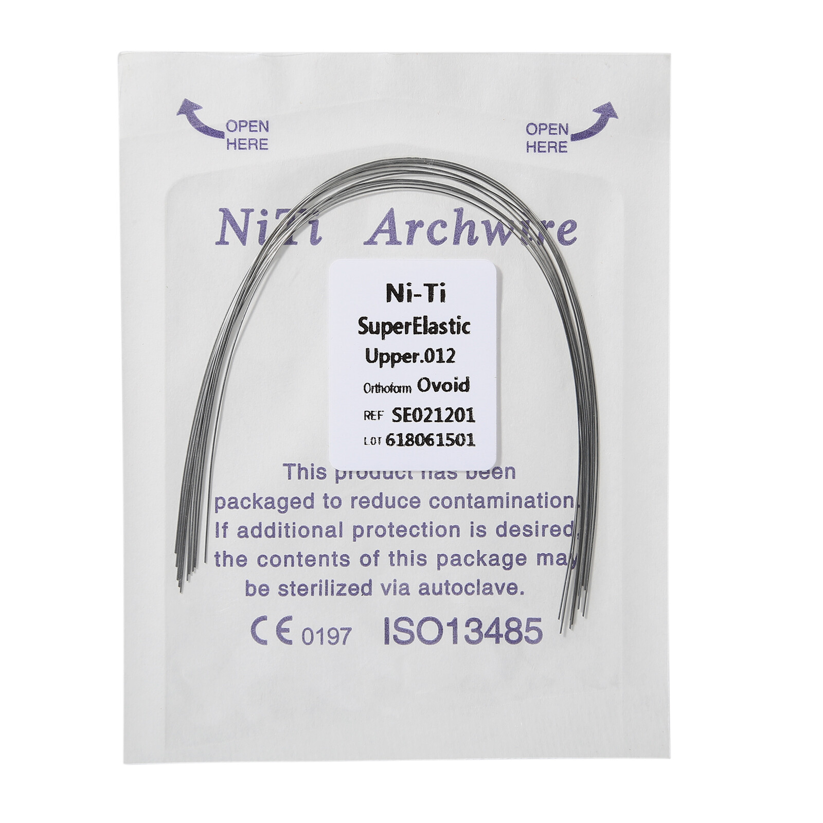 Ortodoncia Dental Brackets Metal Roth/MBT 345Ganchos /Niti arco alambre elástico