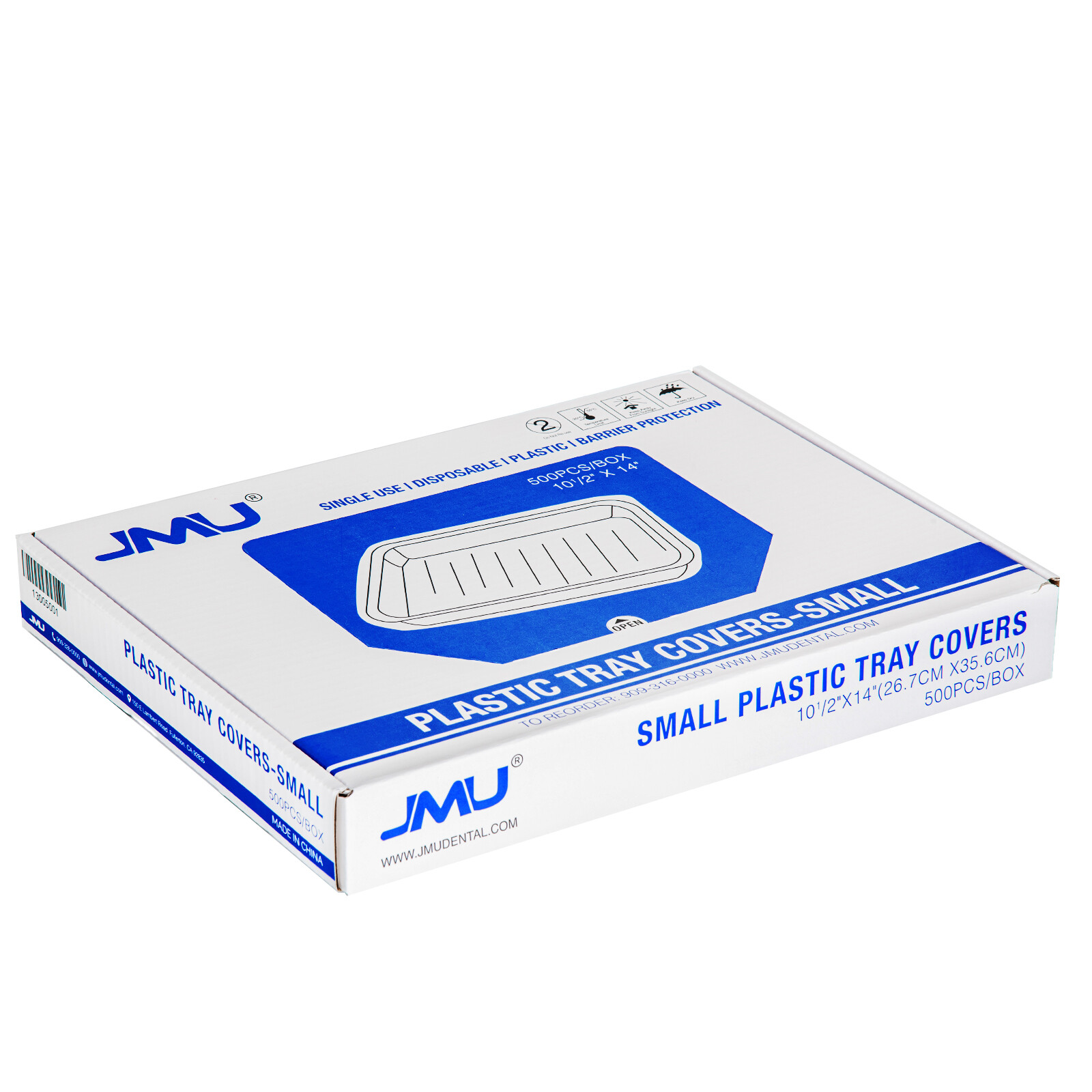 500/Box JMU Dental Size B Tray Sleeve Plastic Clear Cover Disposable 10.5″ x 14″