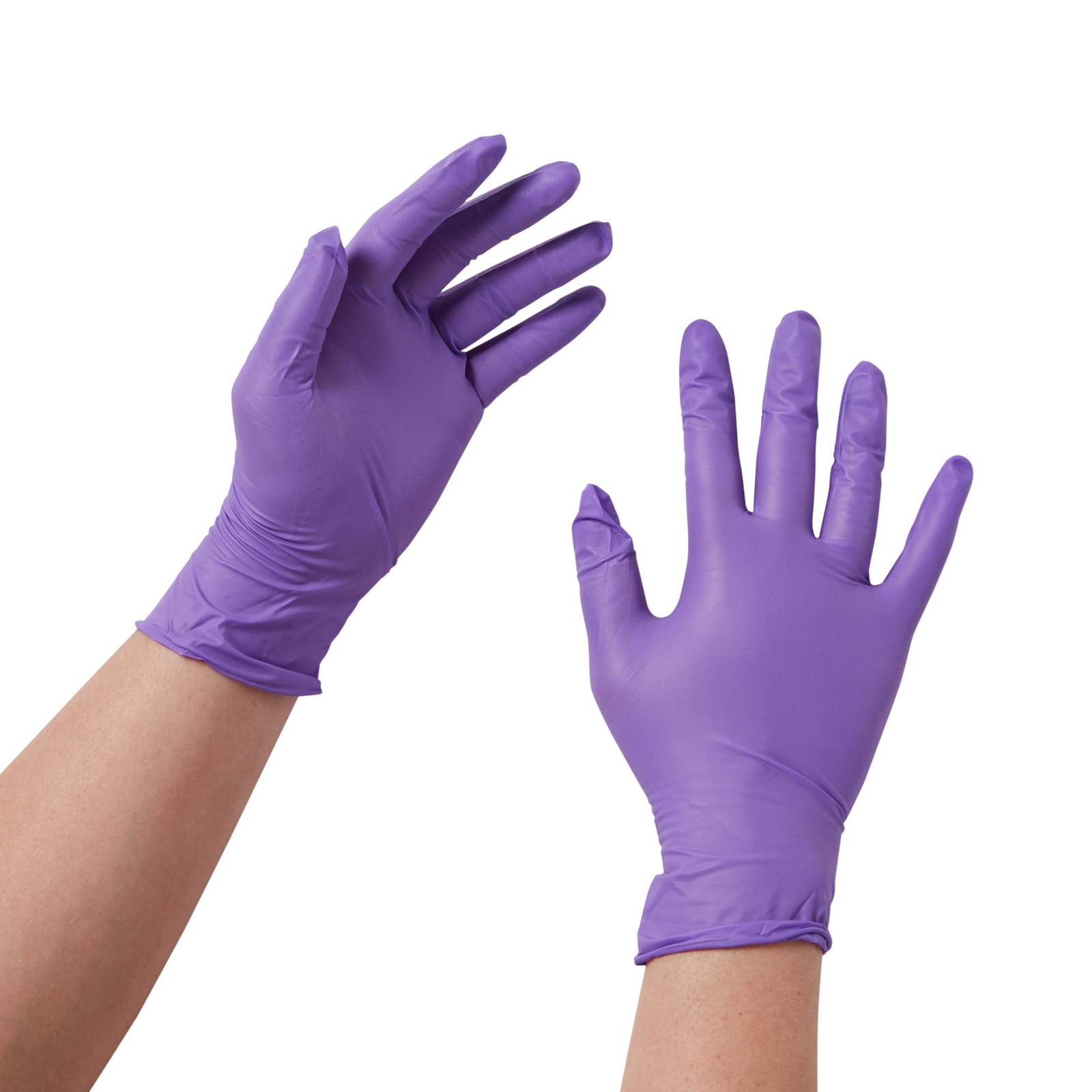 Purple Nitrile Nitrile Exam Glove Standard Cuff Length X-SMALL 100 per Box