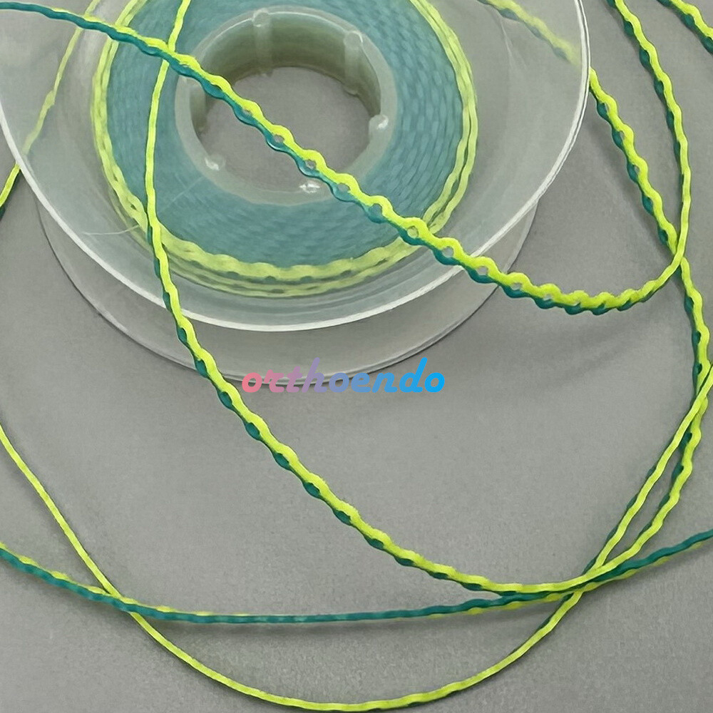 1 Roll Double Color Elastolink Elastic Power Chains (Ultra) Long Short 10 Sizes