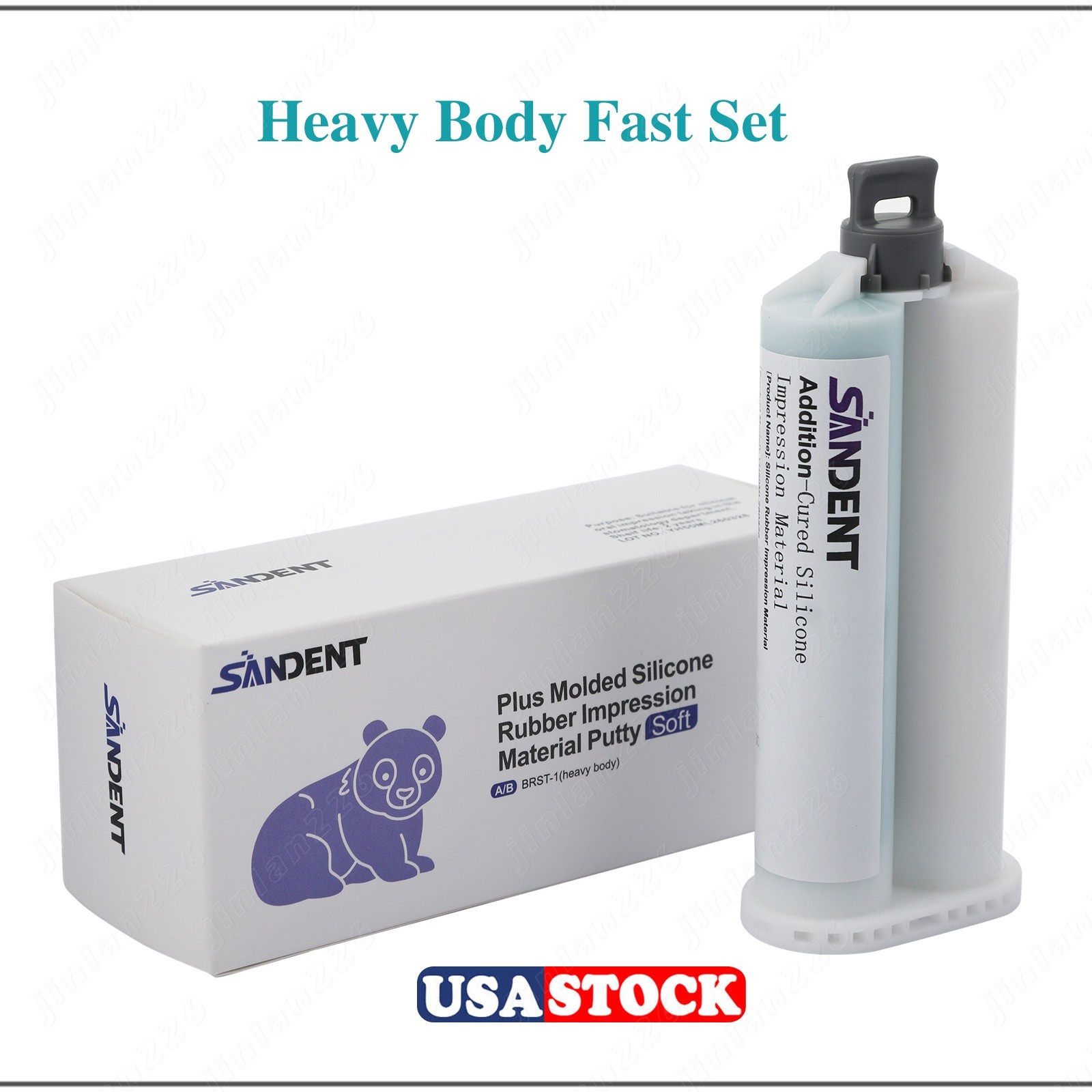Light/Heavy Body Fast Rapid Set Dental Impression Material 50mL Cartridge VPS PV