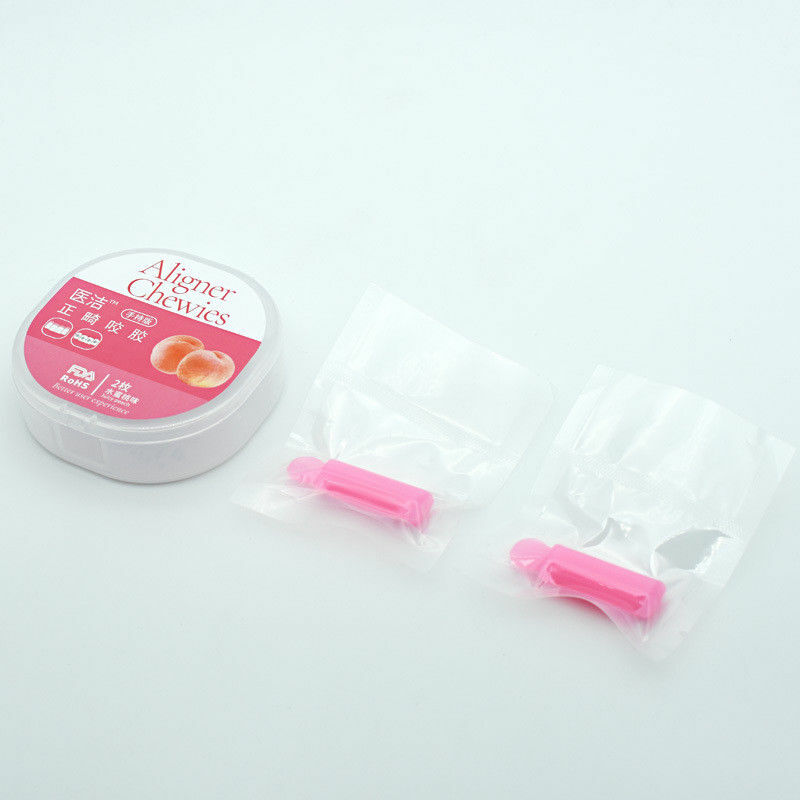 Aligner Chewies Mouth Tray Seaters Pink Juicy Peach Brace