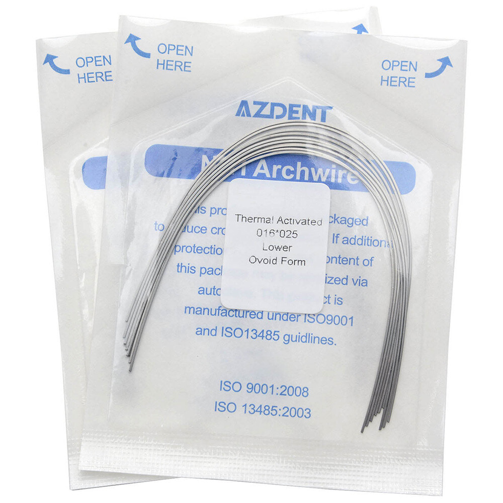 AZDENT Dental Ortho Super Elastic/Thermal Activated Niti Arch Wire Rectangular