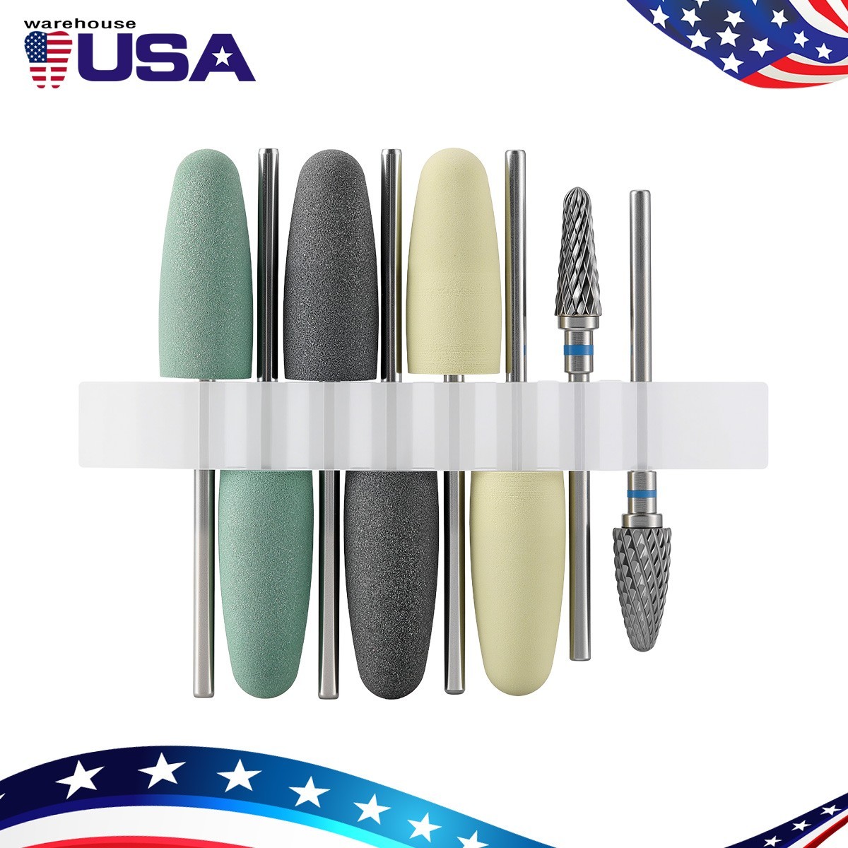 Dental Bur Resin Base Hidden Denture Polishing Acrylic HP for Straight Handpiece