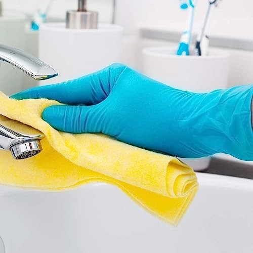 Basic Medical Blue Nitrile Exam Gloves – Medium (Pack of 1000),