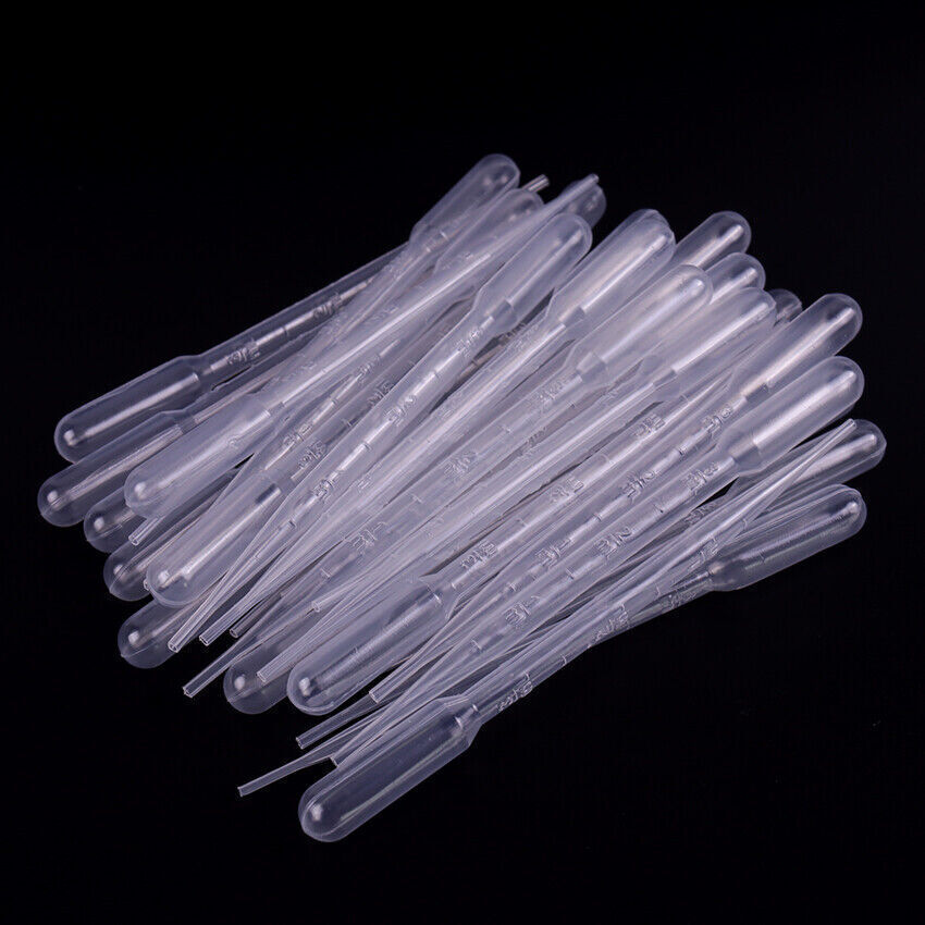 1/2/5/10/0.2/0.5ML Graduated Pipettes Disposable Pasteur Plastic Eye Dropper New