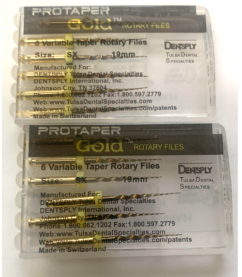 3Packs Protaper Gold Rotary Files Dentsply Tulsa Assorted Endodontics Endo