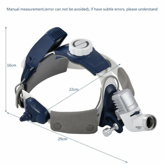5W LED Surgical Head Light Medical All-in-One HeadLamp KD-205AY-2+2 Betteries CE