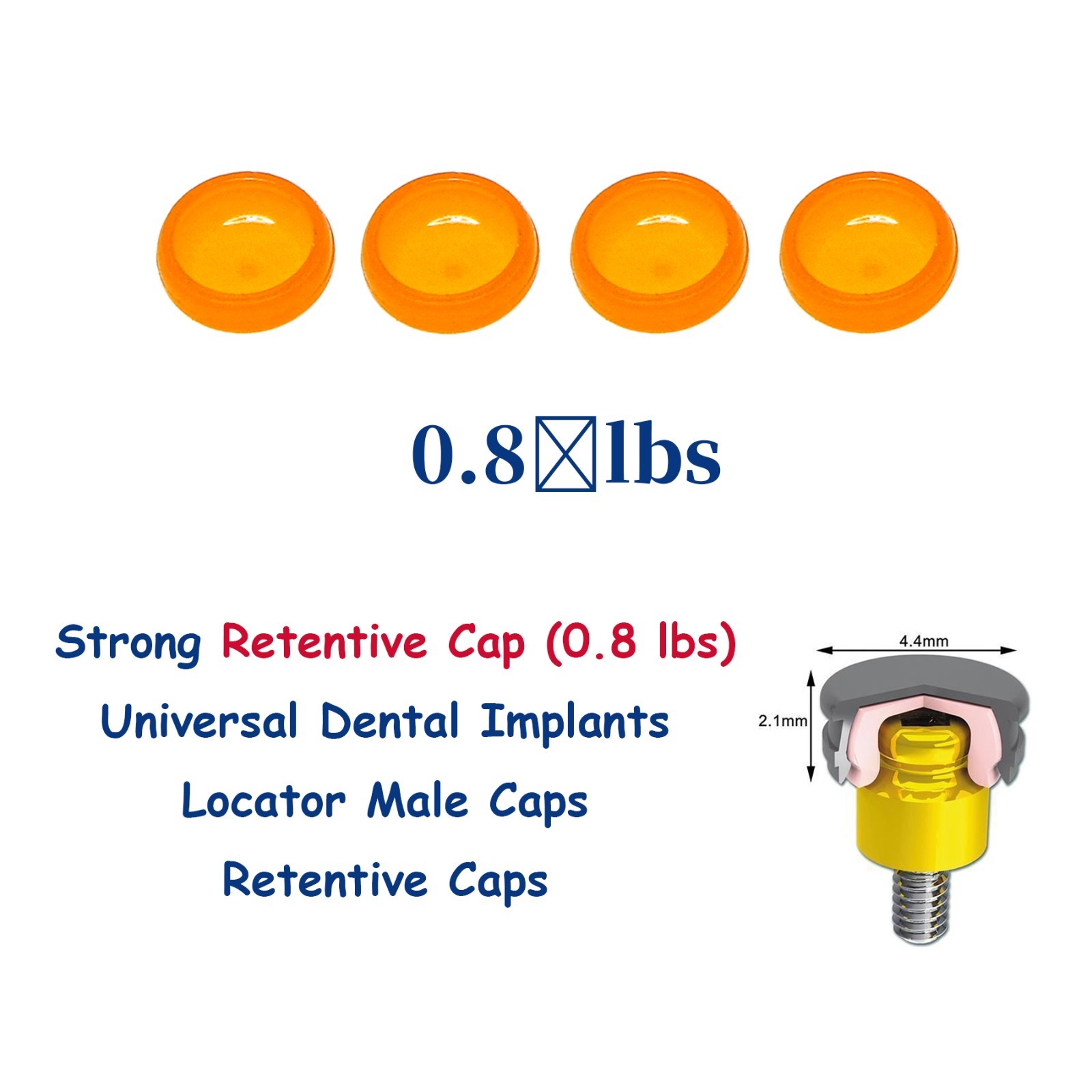 US Locator Overdenture Abutment System Retention Cap Kit and Accessories Inserts