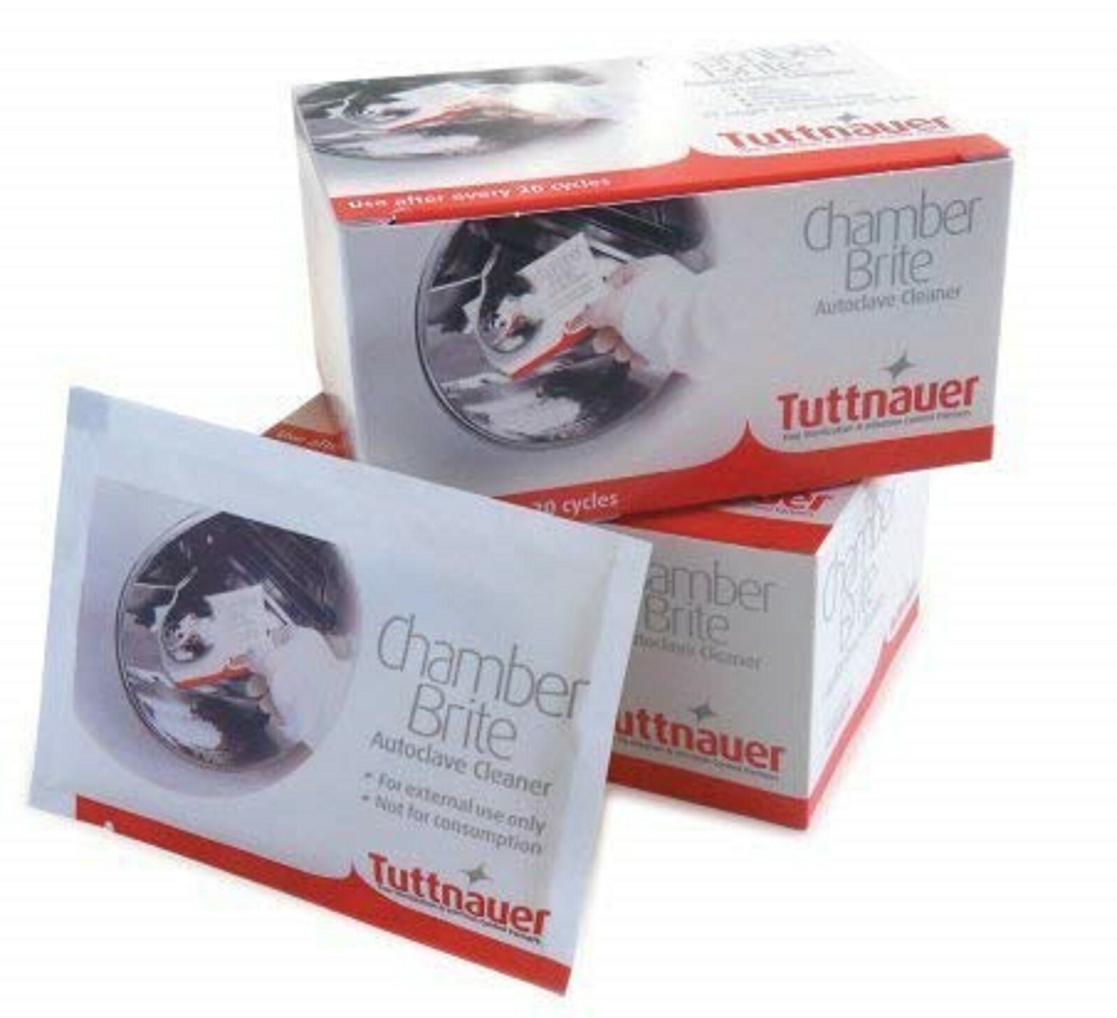 Tuttnauer CHAMBER BRITE – POWDERED AUTOCLAVE CLEANER Pack of 10 CB0010 exp 12/31