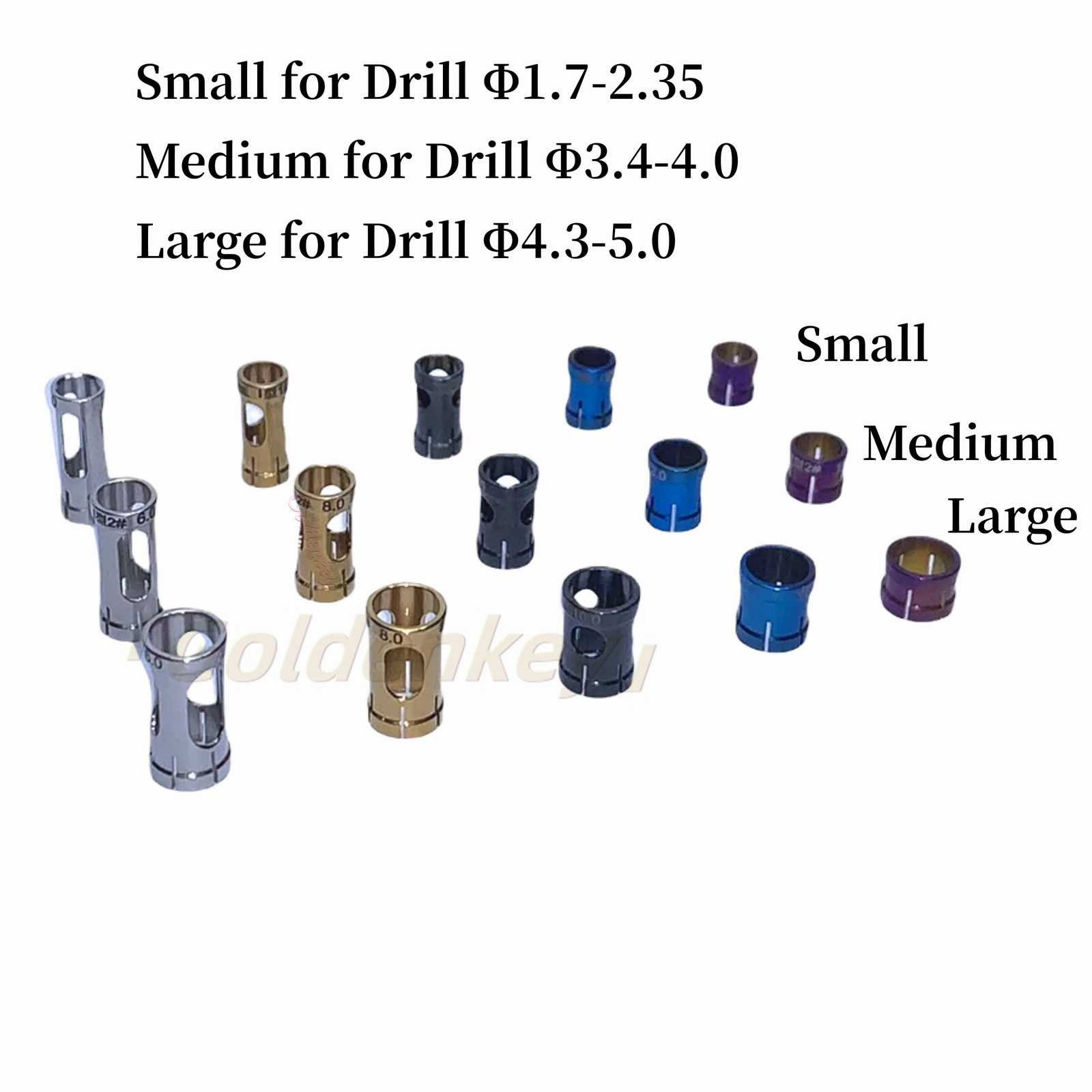 Dental Stopper Sleeve Guided Drill Depth Stop Drills Lindemann Implant Irrigator