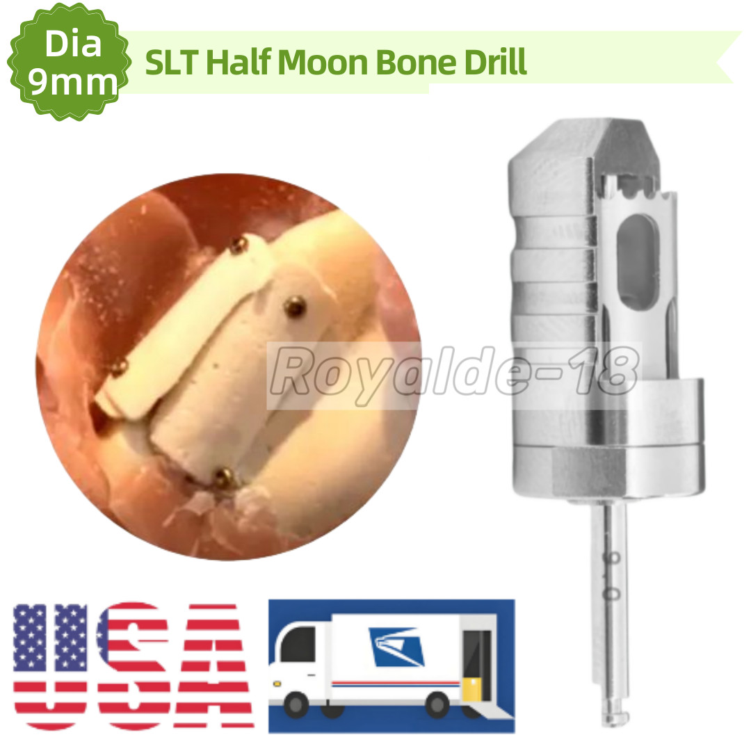 9.0MM Dental Half Moon B0ne Drill Sampling Trephine Bur Incremental B0ne Slice