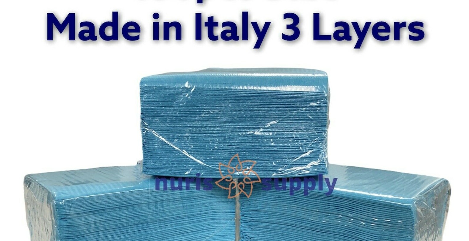 100/BAG BLUE BIBS DENTAL DISPOSABLE TATTOO PIERCING SURGICAL MEDICAL ABSORBENT