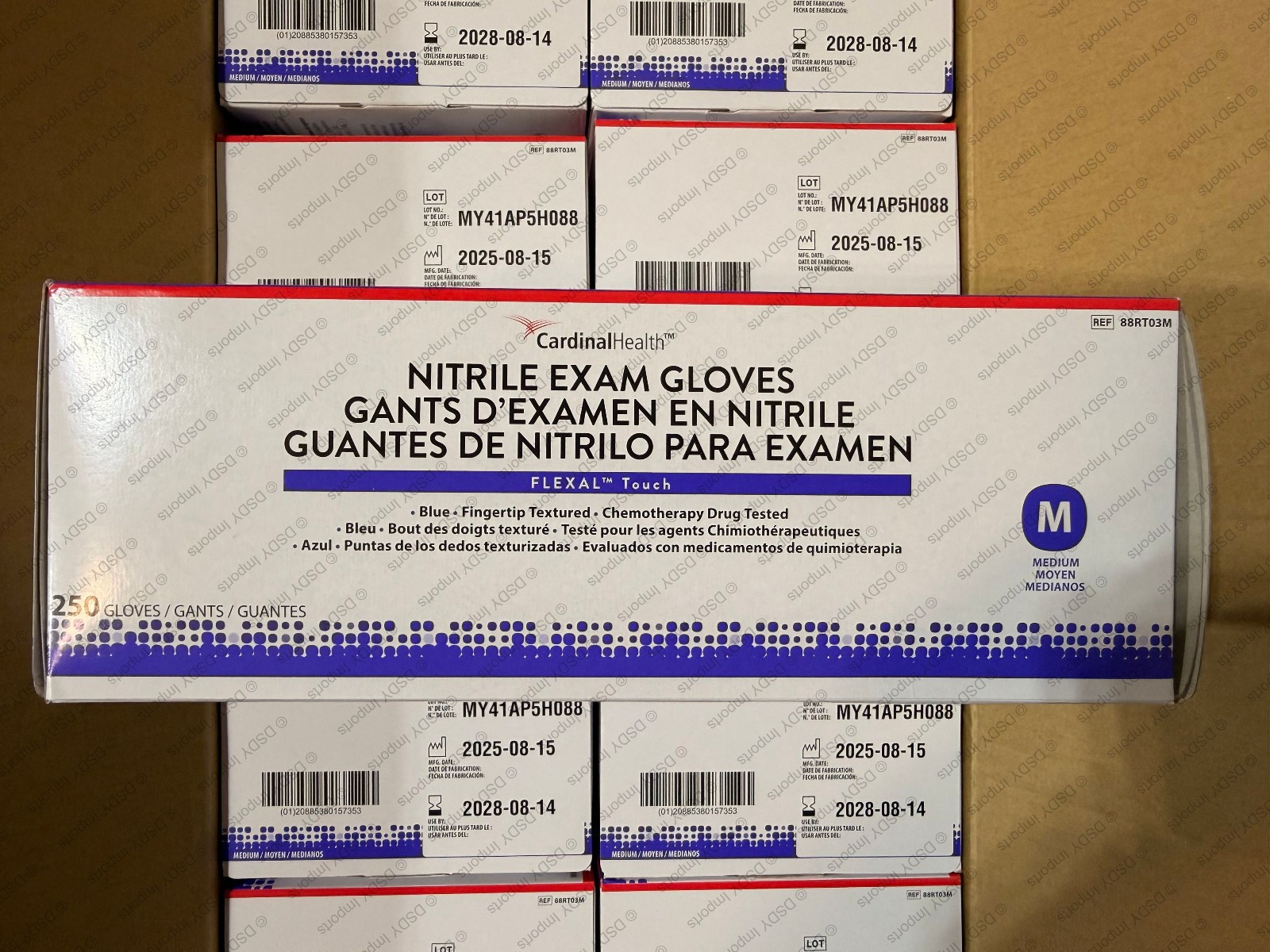 2500 MEDIUM HALYARD NITRILE STERLING SG EXAM GLOVES (1xCASE) powder & latex free