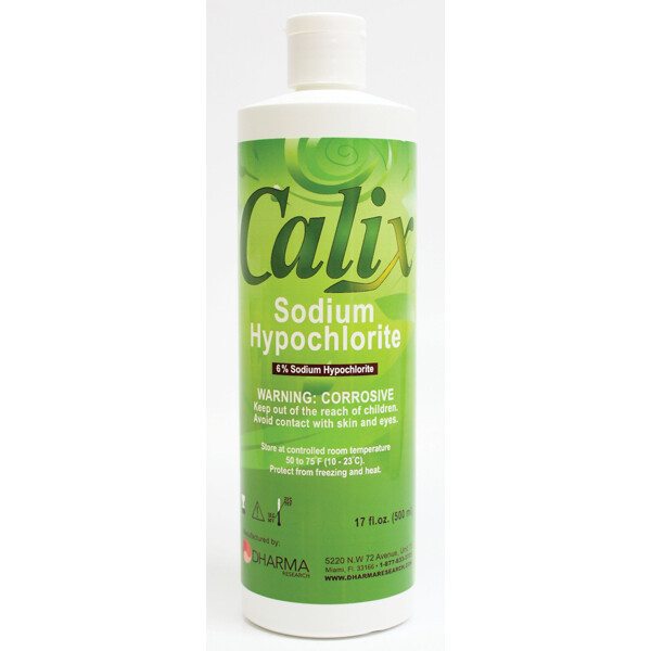 Endodontic Calix 6% Sodium Hypochlorite 2×17 fl. oz. Solution by Dharma 2024-05