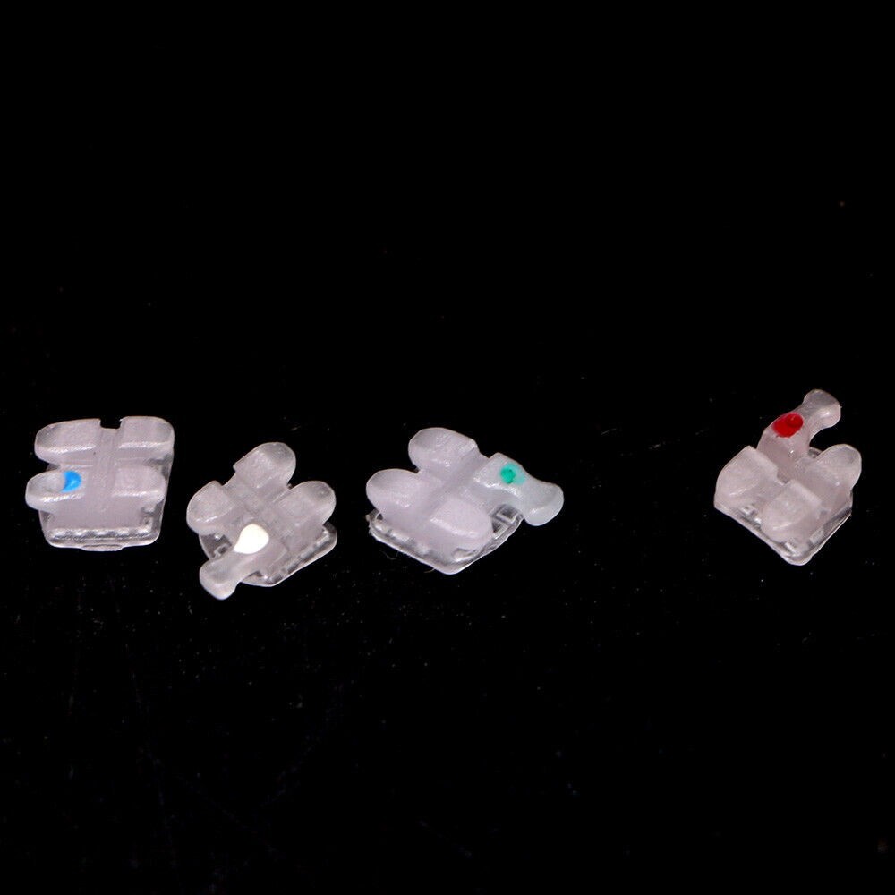 Dental orthodontic ceramic bracket brace roth 022 3-4-5 hooks 20pcs/kit ORMAER