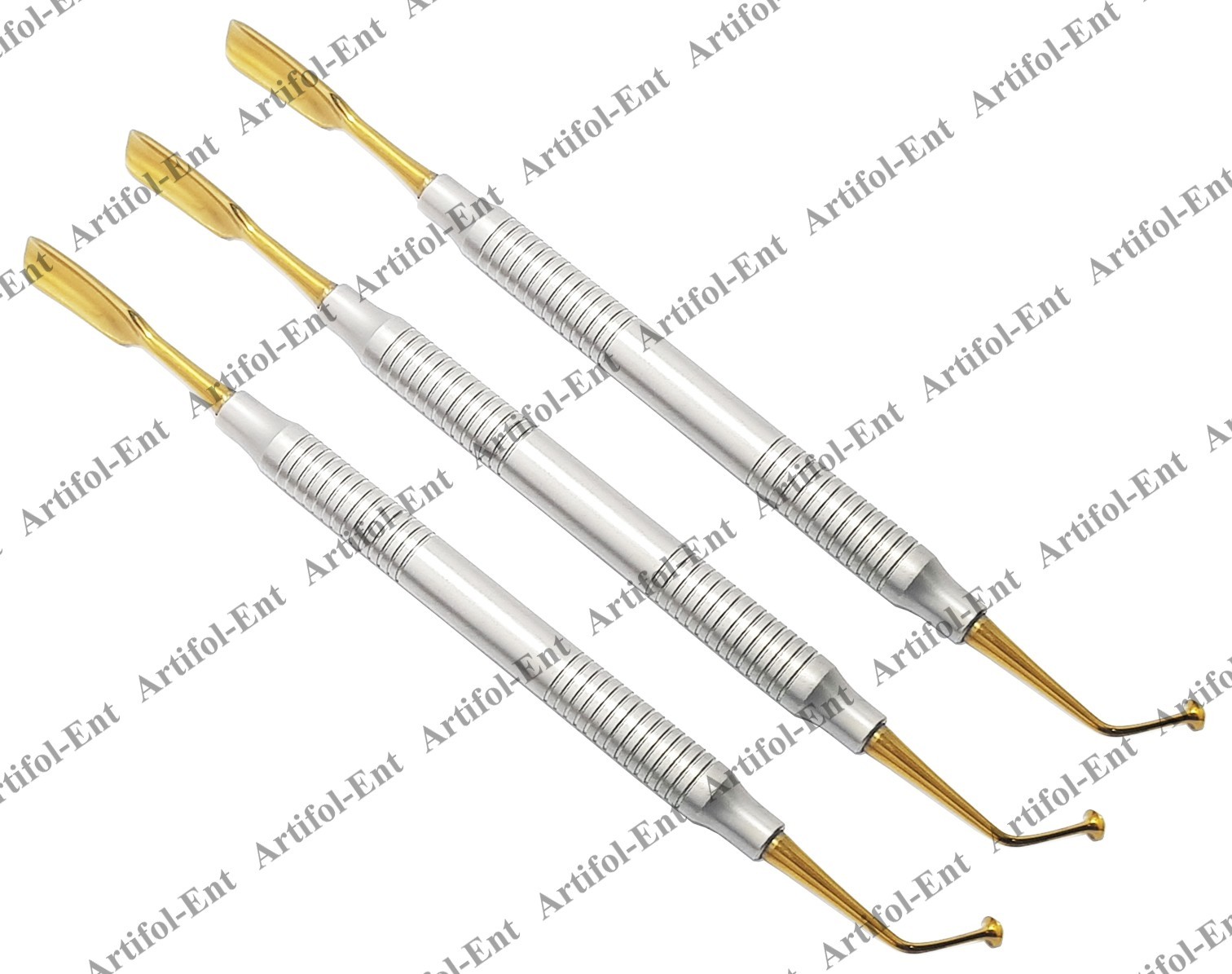 3 Pieces SINUS LIFT Gold Instruments for Membrane & Bone Graft Material