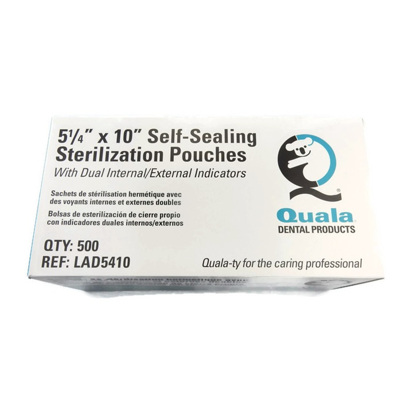 Quala AD5410 Self-Sealing Sterilization Pouches 5.25″ X 10″ 200/Pk