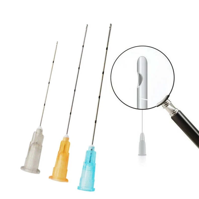 Disposable Sterile Puncture Blunt-tips 18-30G 25/50/70mm Cannula Fine Micro Lot