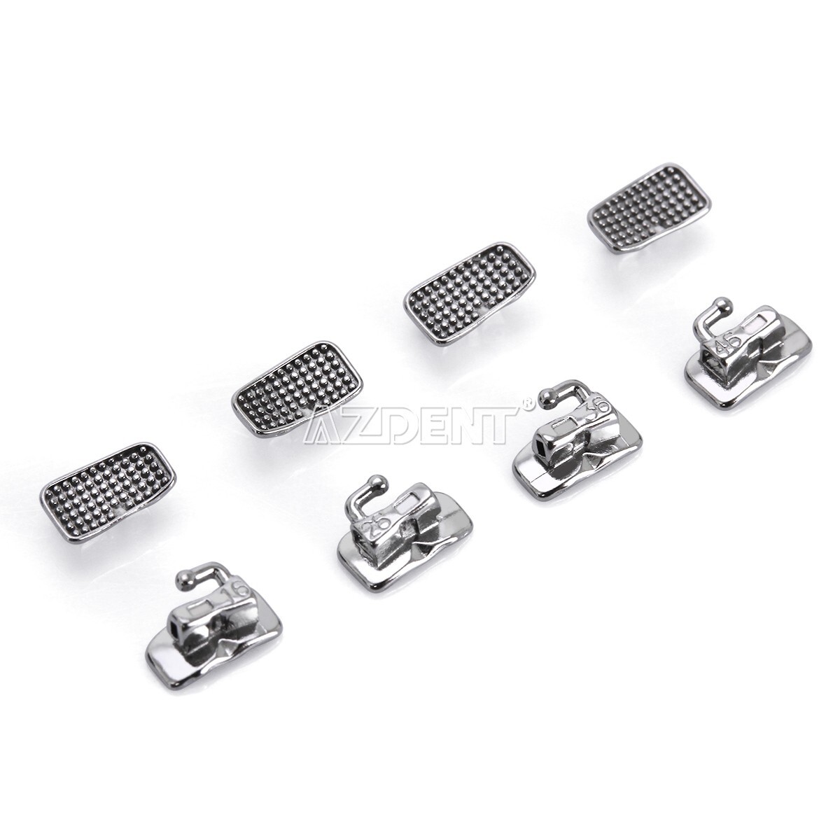 50 Sets AZDENT Dental Orthodontic Buccal Tubes Roth.022 1st Molar Bondable Tube