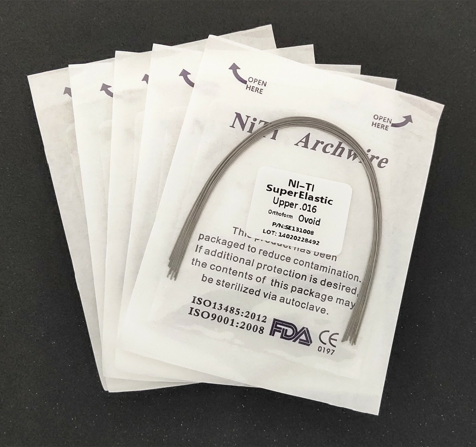 Dental Orthodontic Super Elastic Wire Niti Round Arch Wires Ovoid Form
