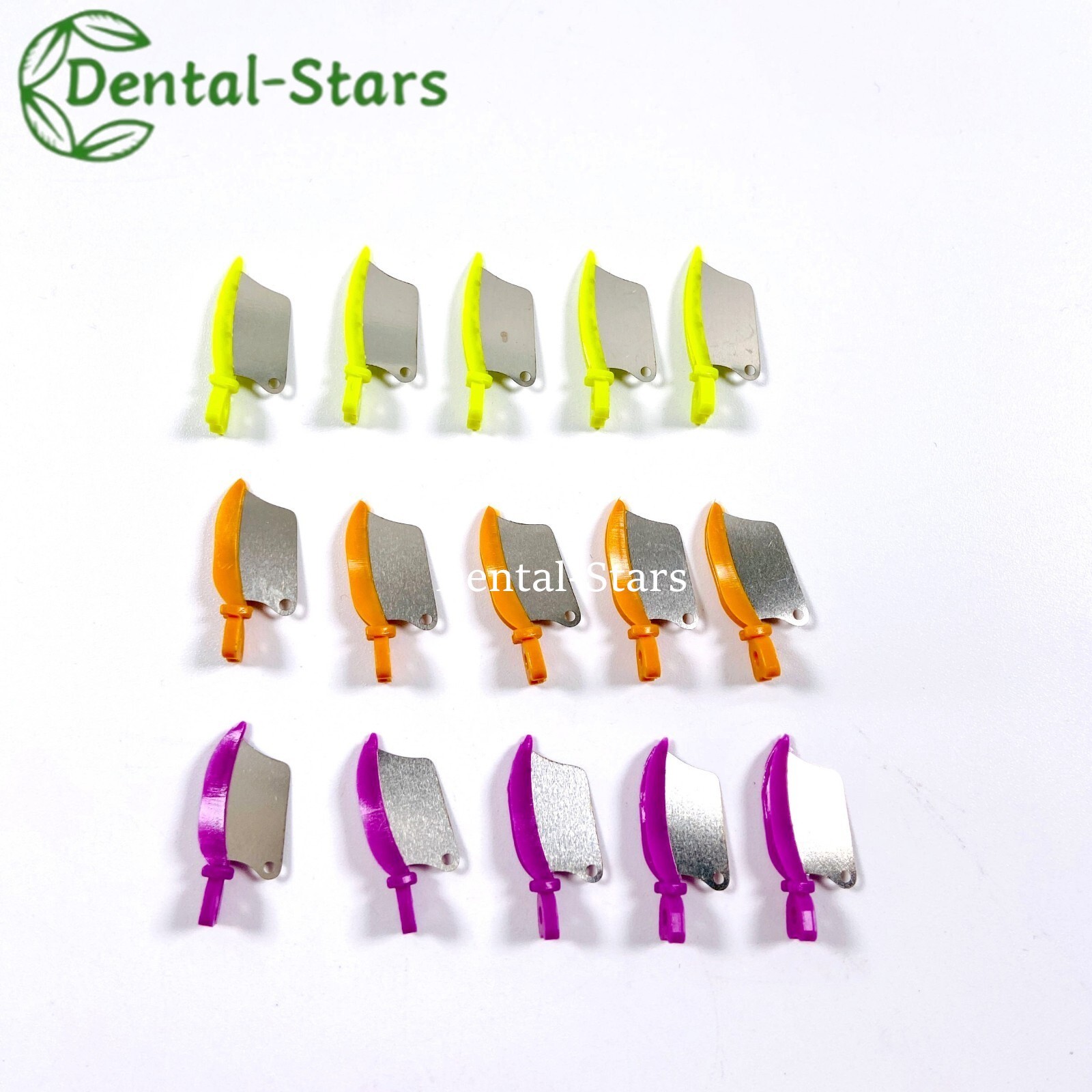 50/500Pcs Dental Prime Teeth Interproxima Wedge with Metal Matrix Fender Wedges
