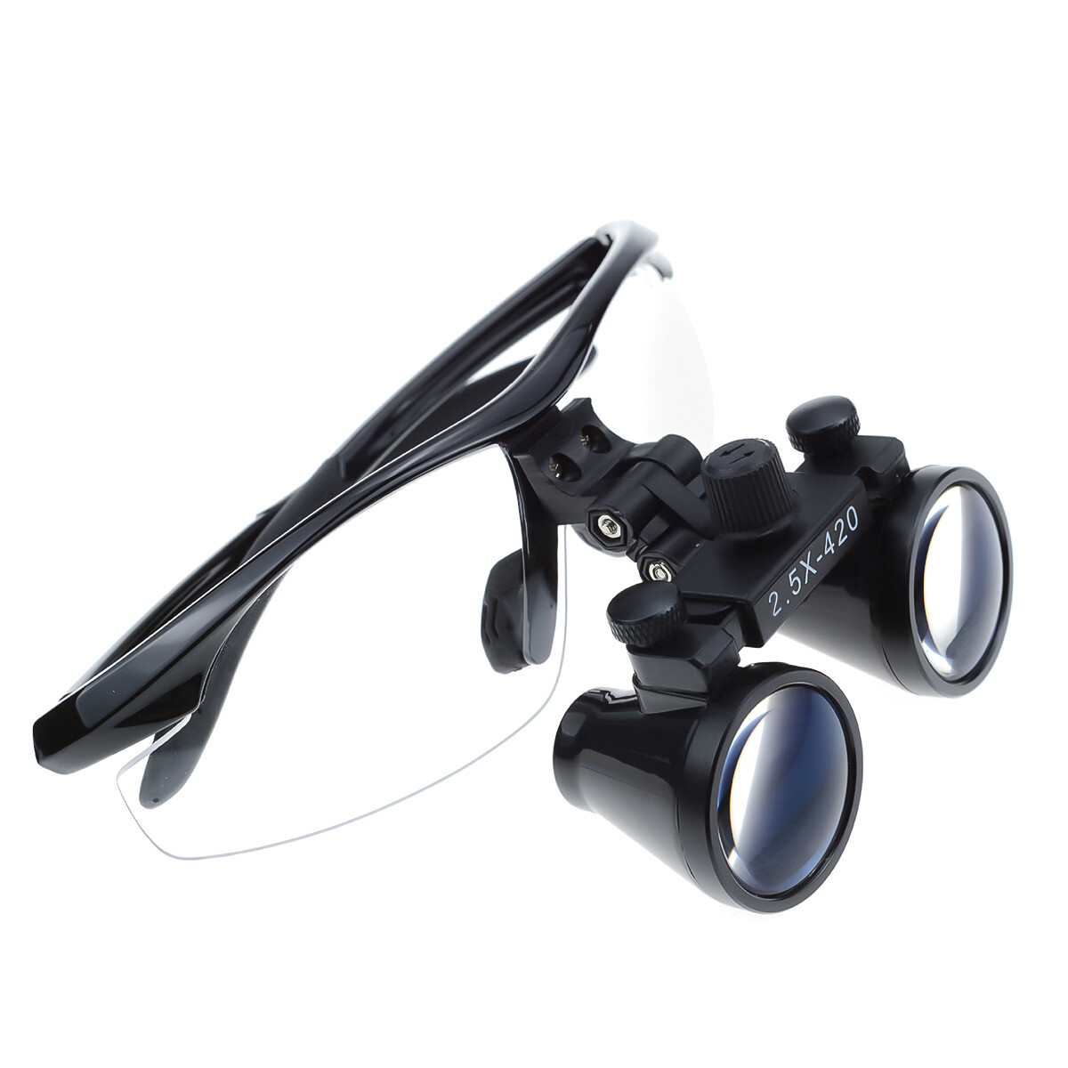 2.5X420mm Dental Medical Binocular Loupes Magnifying Glasses Black DY-101 US