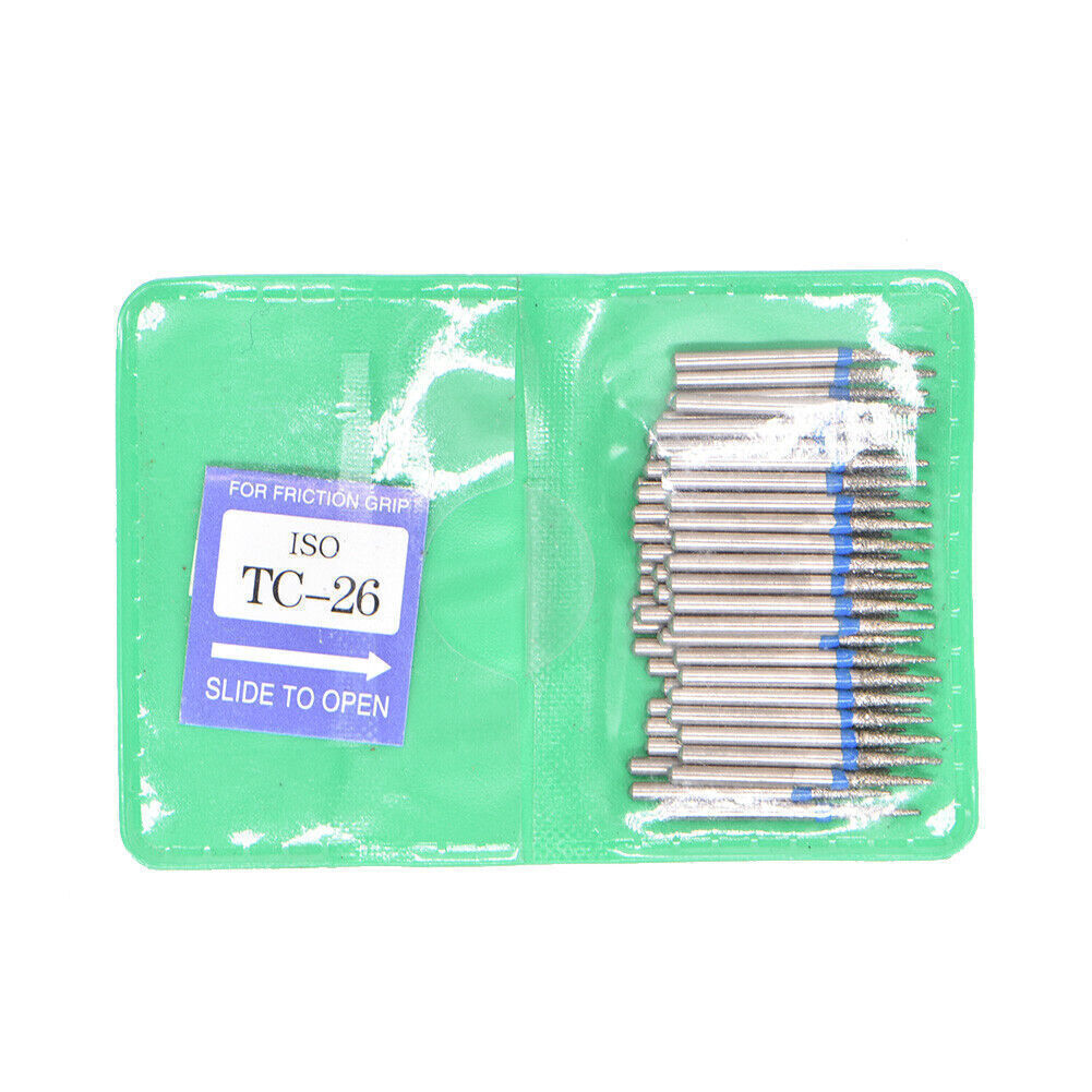 50 Pcs Dental Diamond FG High Speed Burs For Polishing Smoothing TC Series Burs
