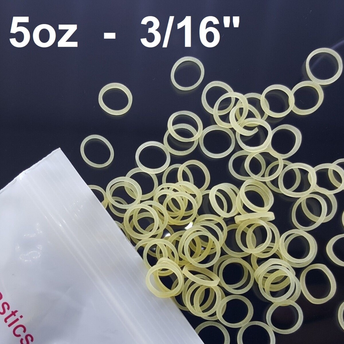100x Dental Orthodontics Elastic Teeth Rubber Bands for Braces 5oz Force 3/16″