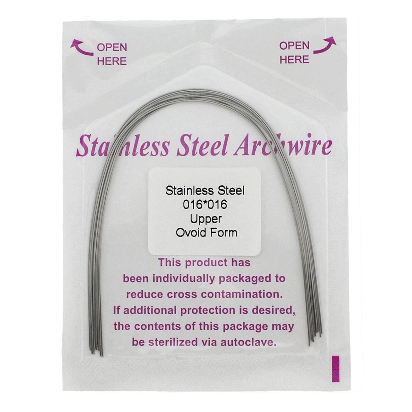 arcos de ortodoncia Orthodontic Arch Wire NiTi Stainless Steel Acero Inoxidable