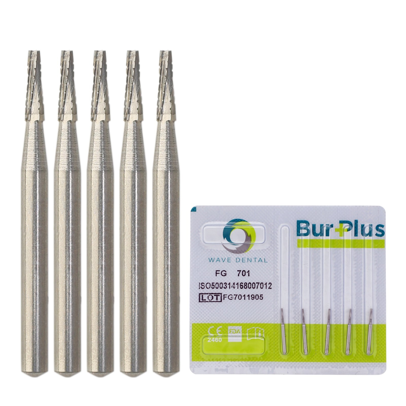 Wave Dental Burs FG 701 Tungsten Carbide Friction Grip For High Speed Handpiece