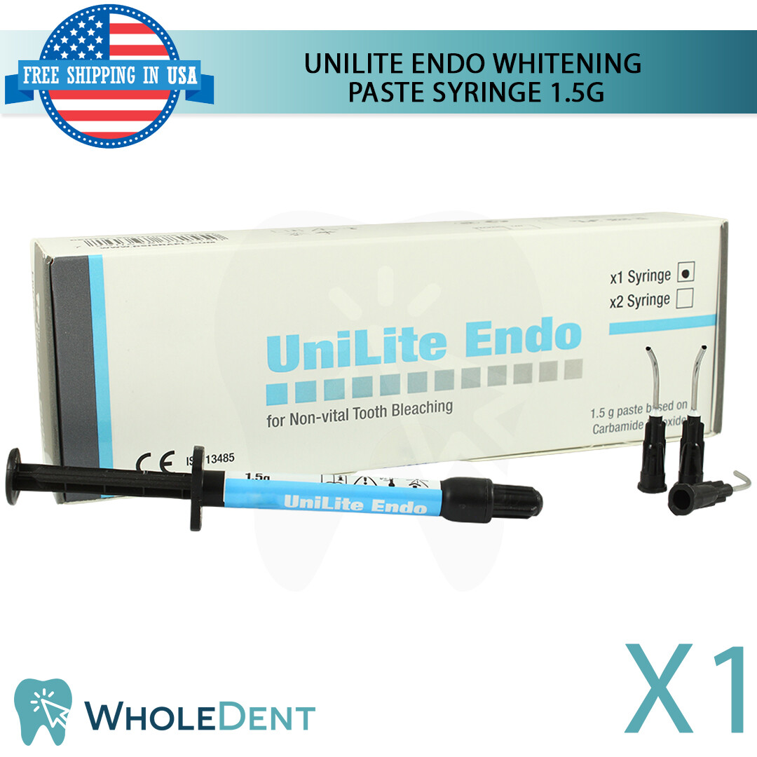 Endo Endodontic Whitening Paste Non-Vital Dental Tooth Bleaching 1.5g Syringe