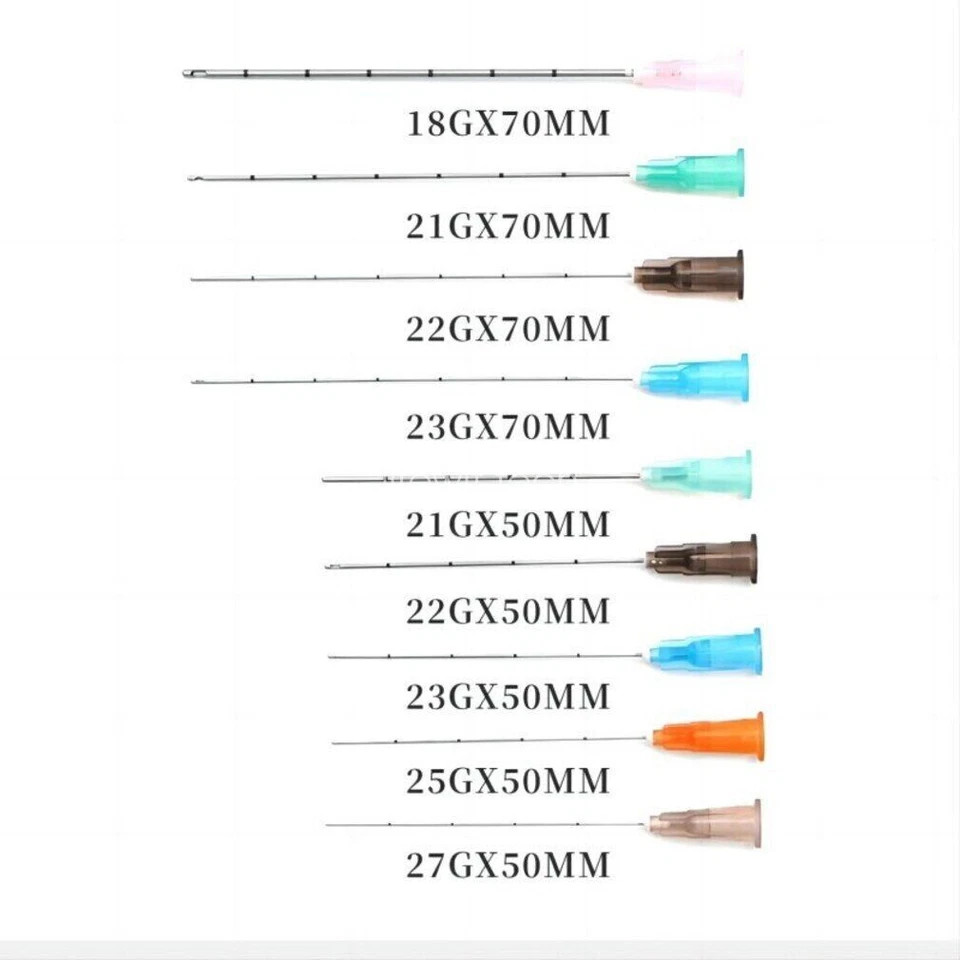 High Quality Disposable Micro Puncture Cannula with Blunt-tip 21G22G23G25G27G30G
