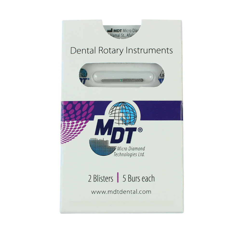 Dental MDT Pointed Cone With Rounded Diamond Tip E164 FG End0 Burs 450k RPM