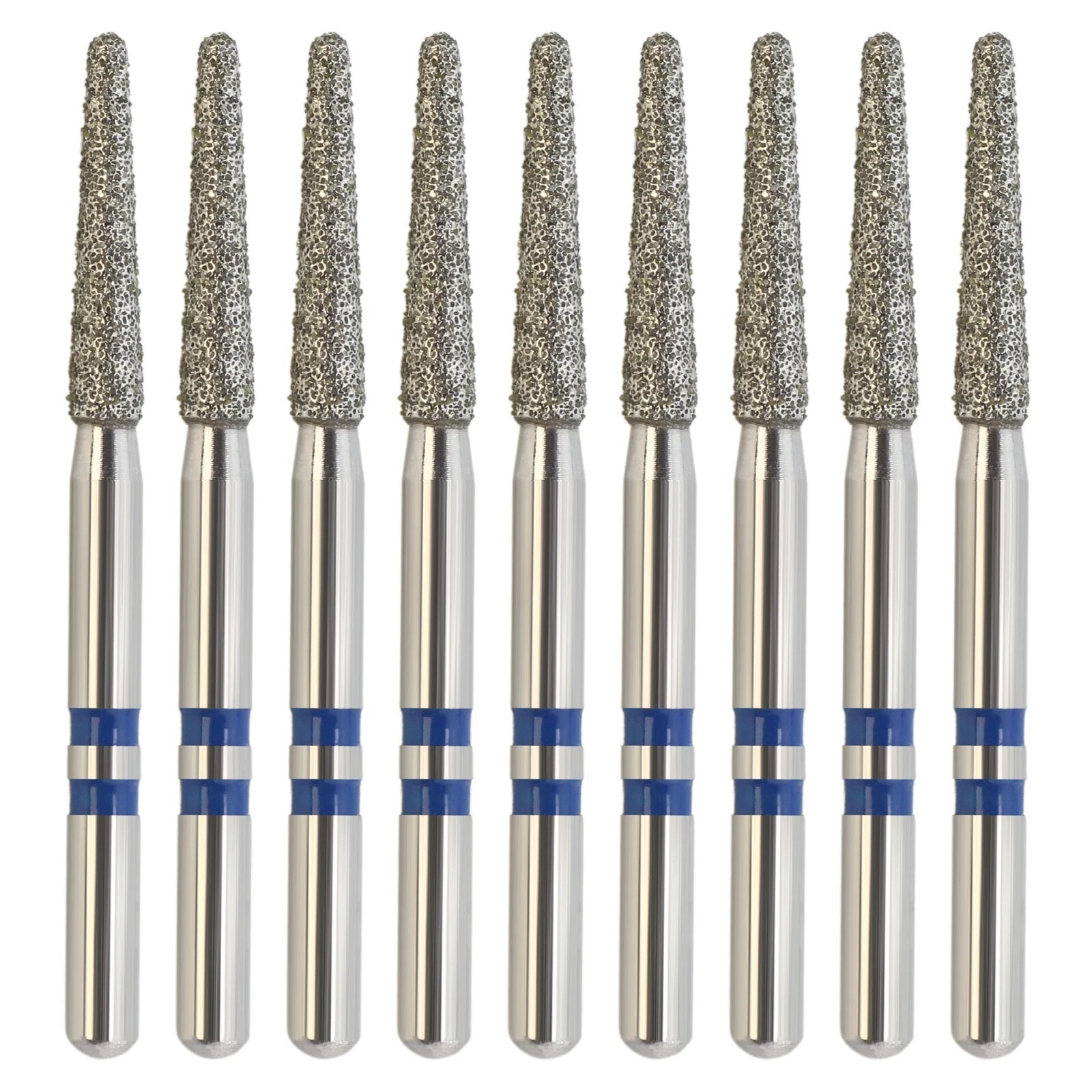 Zirconia Cutter Diamond Crown Removal Burs Z856/016M Round End Taper Medium Grit