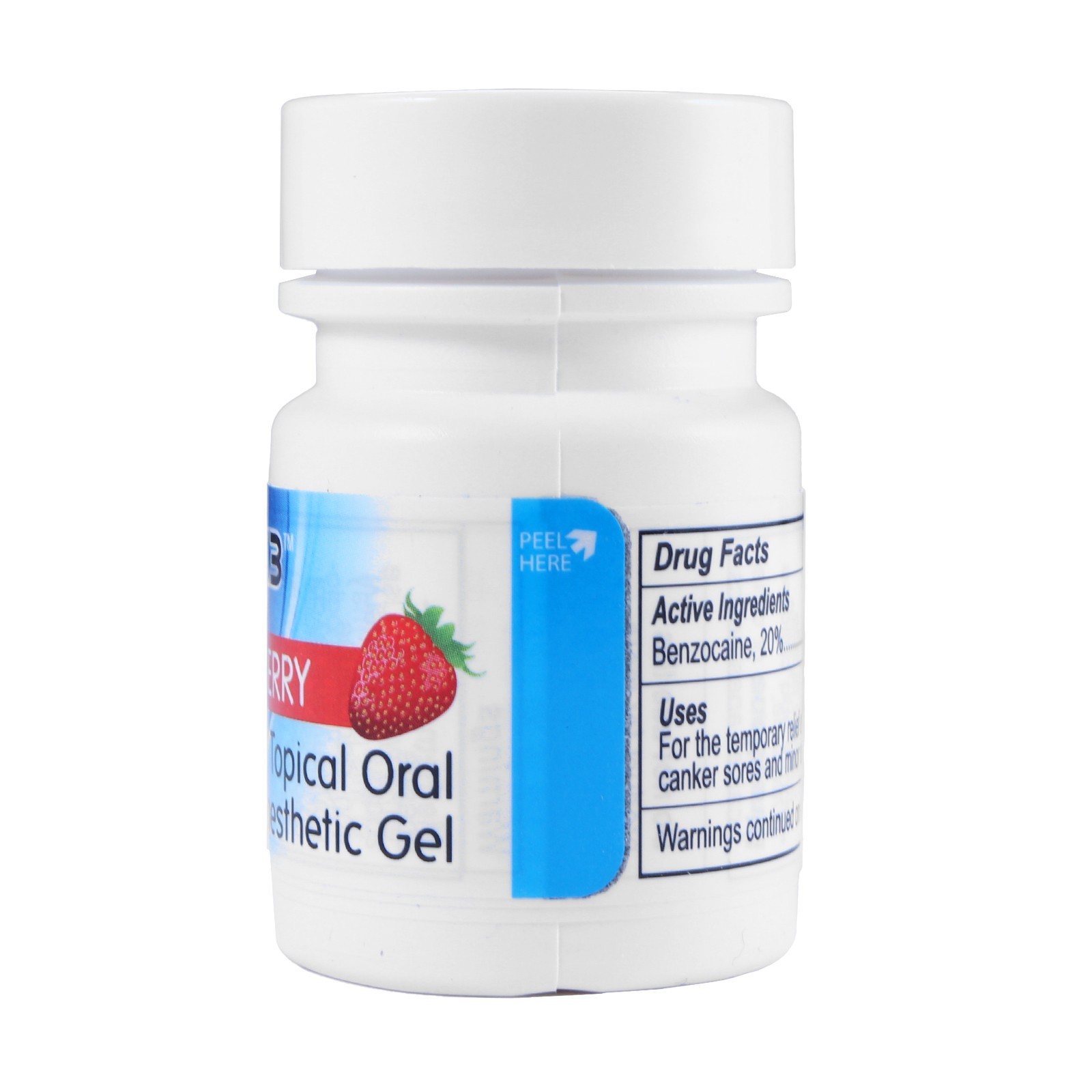 MARK3 Dental Topical Anesthetic Gel 20% Benzocaine 1OZ Jar Strawberry