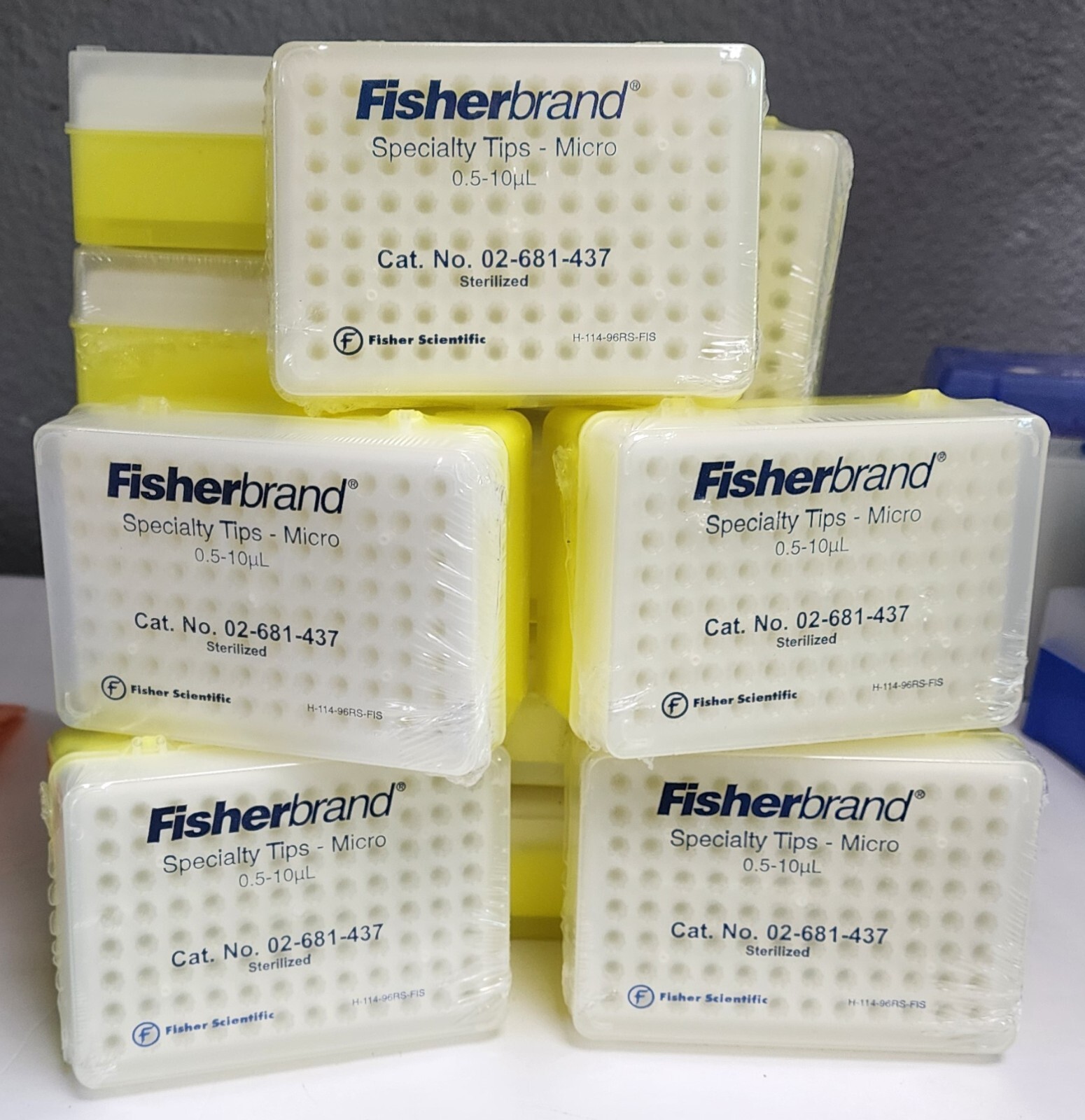 Fisherbrand 0.5,10uL Specialty Pipet Tips Micro Sterilized-96/Rack, 15Racks