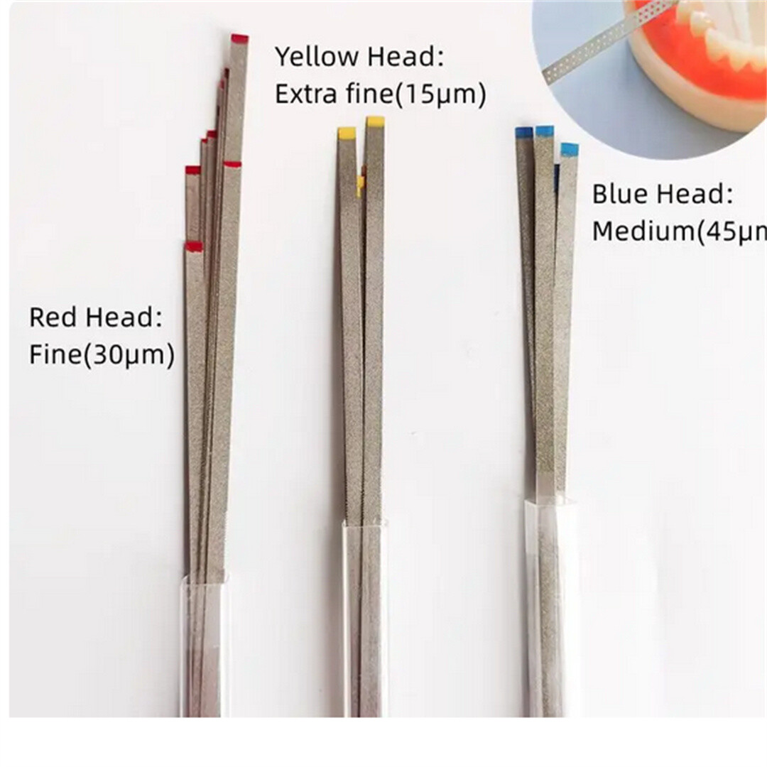 Dental Single Side No Hole Polishing Strips Polish Stick Diamond Sanding