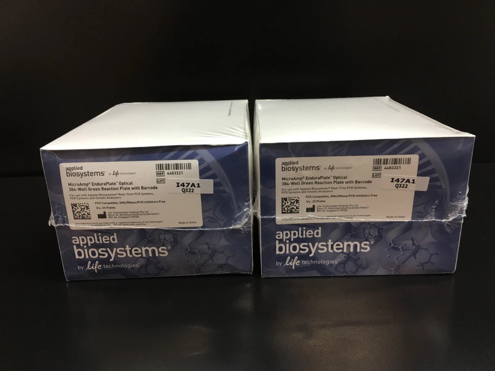 Applied Biosystems REF 4483321 Optical 384-Well Green Reaction Plate Lot 2 Packs