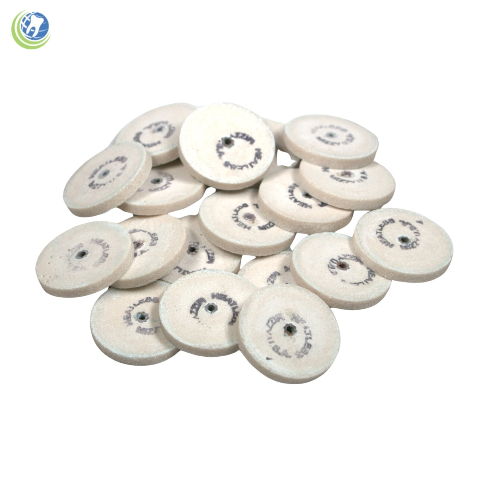 Dental Laboratory Abrasive Heatless Wheels White Aluminous Oxide #2 1/8″ x 1″