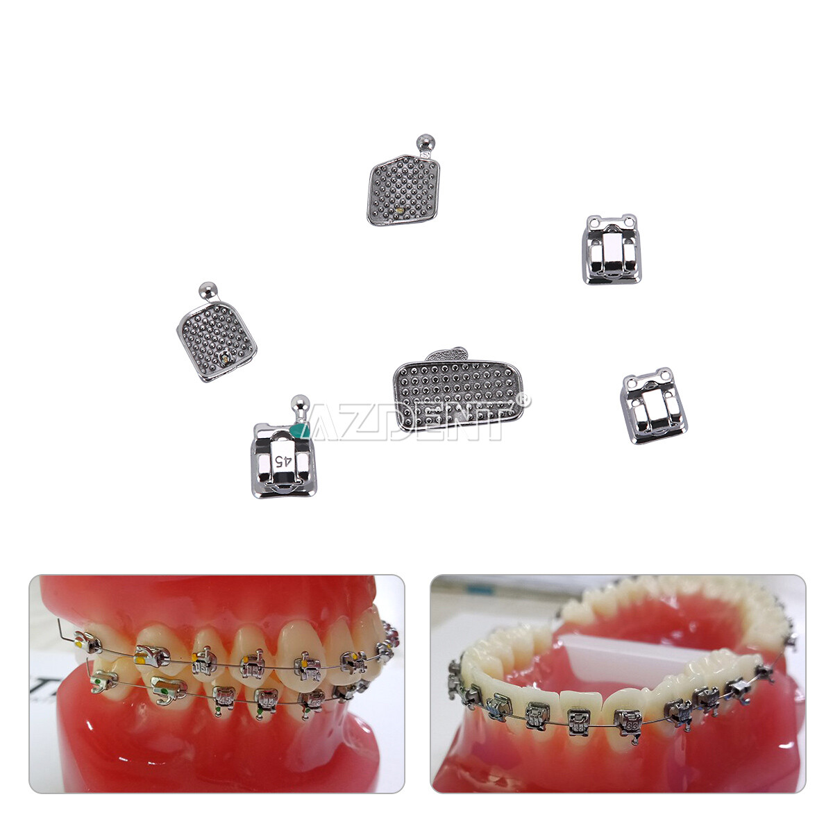AZDENT Dental Ortho Reverse Pull Headgear Facemask /Brackets Brace Roth.022 /Wax