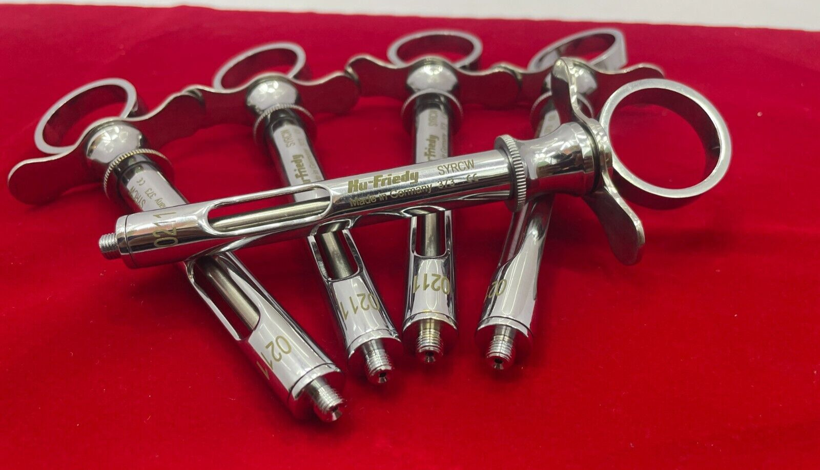Hu-Friedy SYRCW Anesthetic Aspirator Syringe CW Cooke-Waite Winged 1.8 mL (X5)