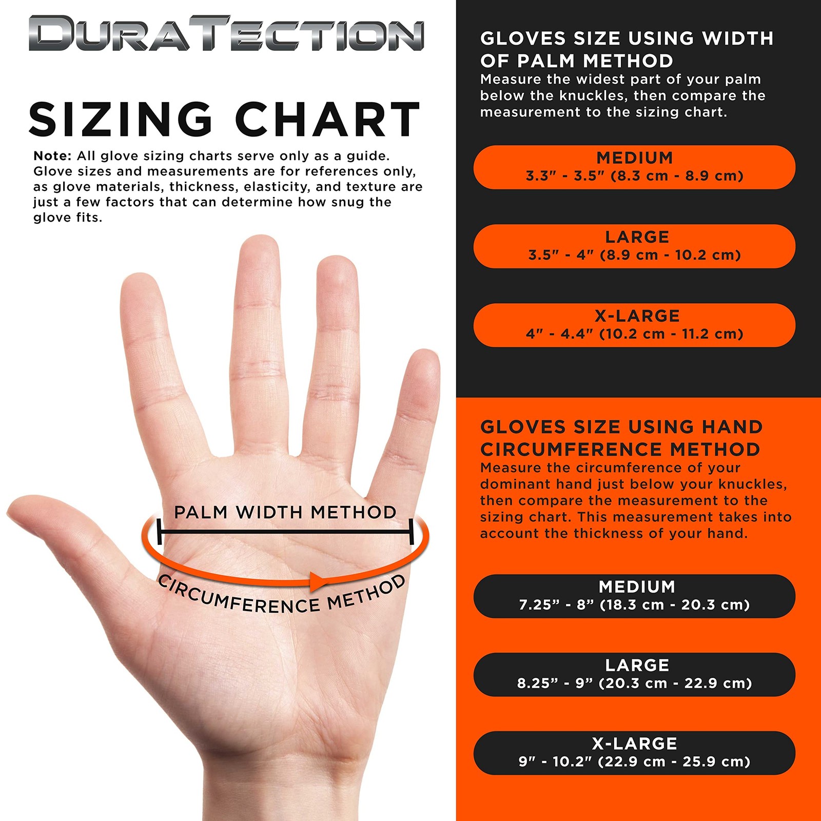 Dura-Gold Duratection 8 Mil Orange Super Duty Diamond Textured Nitrile Dispos…