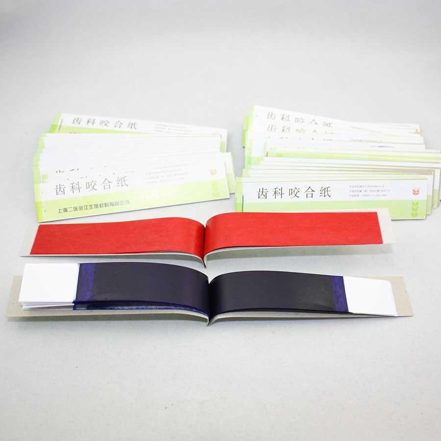 Practical Dental Articulating Paper Soft Thin Strips Red/ Blue 10 Sheet *20 Book