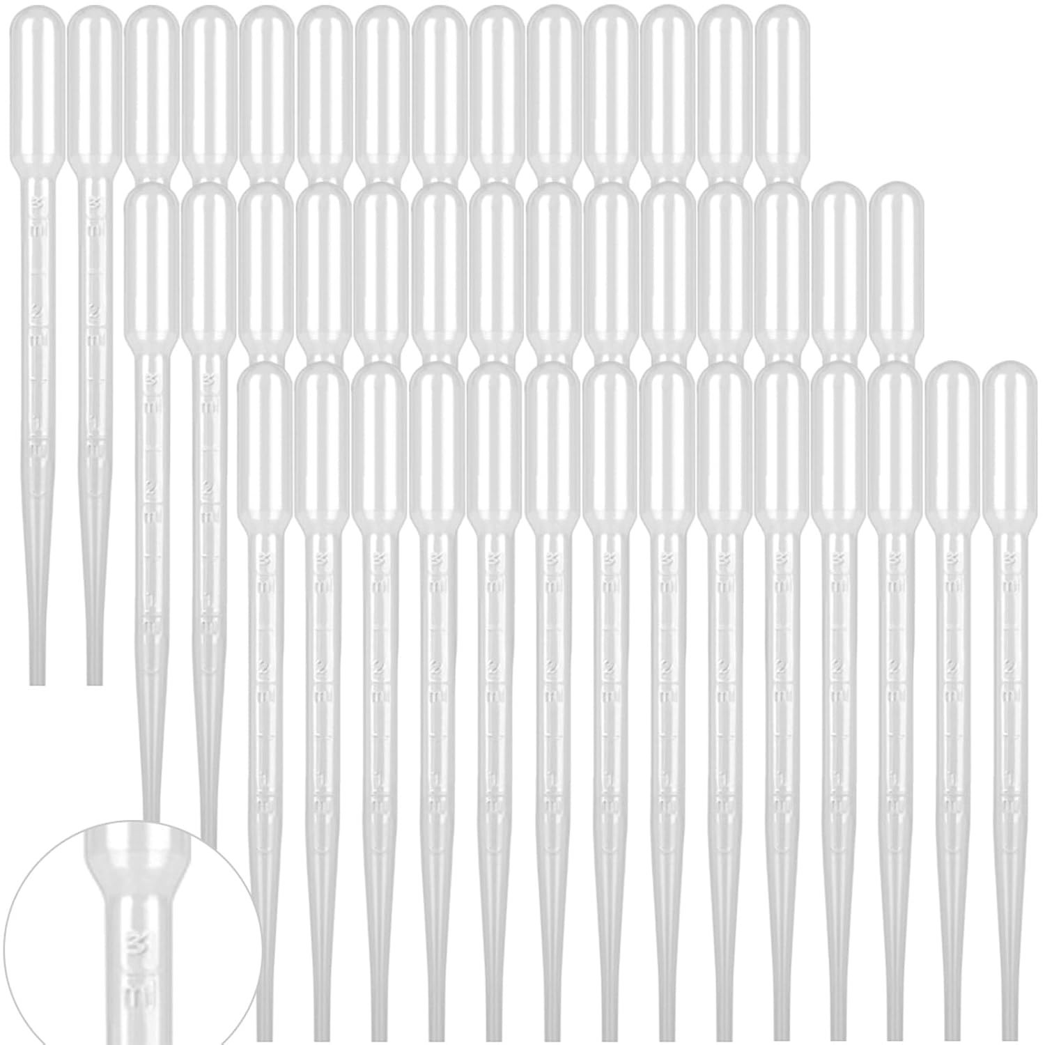 1000 Pcs 3ML Pipettes Dropper – Disposable Plastic Pipettes for Lab Science